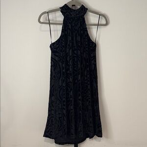 Francesca’s Black Halter Dress Size XS Extra Small New NWT